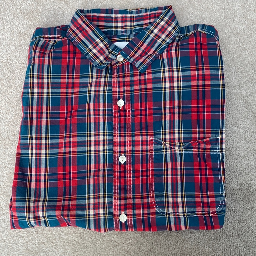 Gap short sleeve plaid button down